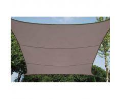 Perel Toldo de vela cuadrado 3,6 m gris topo GSS4360TA