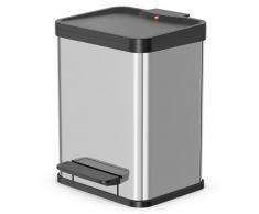 Hailo Cubo con pedal Oko Uno Plus tamaño M 17 L acero inox 0619-200