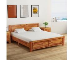vidaXL Estructura de cama de madera maciza de acacia 180x200 cm