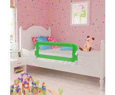 vidaXL Barra de seguridad para cama de niño 2 unidades verde 102x42 cm