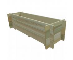 vidaXL Jardinera de verduras madera pino impregnada 120 cm