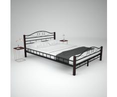 vidaXL Estructura cama de metal y somier 140x200 cm