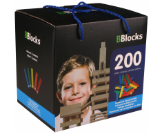 BBlocks Tablones de construcción 200 uds madera multicolor BBLO890102