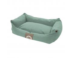 Overseas Cama para perro lona 60x40x18 cm azul hielo