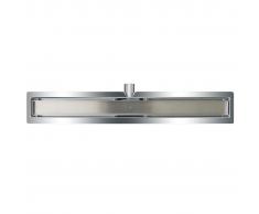 L'Aqua Desagüe lineal de ducha baldosa 80 cm acero inoxidable