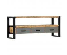 vidaXL Mueble para TV de madera maciza de mango 130x30x50 cm