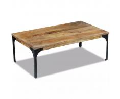 vidaXL Mesa de centro madera de mango 100x60x35 cm