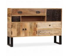 vidaXL Aparador de madera maciza de mango 115x30x80 cm