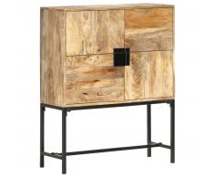 vidaXL Aparador de madera maciza de mango 80x30x100 cm