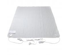vidaXL Calefacción Media Eléctrica Lavable Poliéster Bajo La Manta