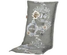 Madison Cojín exterior de silla con respaldo alto Duck 123x50cm gris PHOSA083