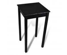 vidaXL Mesa alta de bar negra de MDF 55x55x107 cm