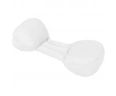 vidaXL Almohada de embarazo con forma de alas 76x42x16 cm blanca