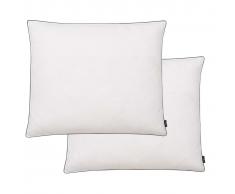 vidaXL Almohadas 2 uds relleno plumón/plumas 70x60 cm blanco