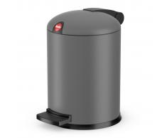 Hailo Papelera con pedal Design tamaño S 4 L gris mate 0704-890