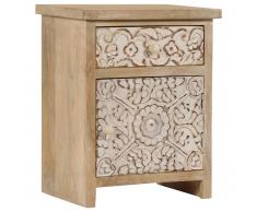 vidaXL Mesita de noche de madera maciza de mango 40x30x50 cm