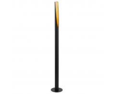 EGLO Lámpara LED de pie Barbotto negro y dorado 5W 137 cm