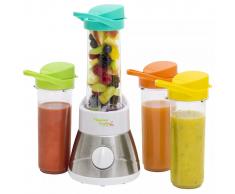 Bestron Batidora de vaso para smothies con 4 vasos, AFM400