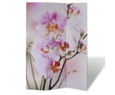 vidaXL Biombo divisor plegable 120x170 cm flores