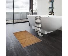 vidaXL Alfombrillas de baño 2 unidades bambú marrón 60x90 cm