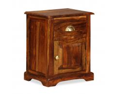 vidaXL Mesita de noche 40x30x50 cm madera maciza de sheesham