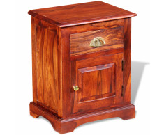 vidaXL Mesita de noche 40x30x50 cm madera maciza sheesham