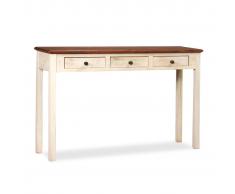 vidaXL Mesa consola de madera maciza de mango 120x30x76 cm