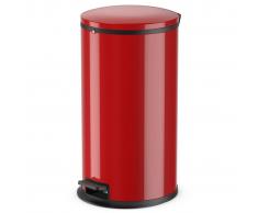 Hailo Cubo de basura con pedal Pure tamaño L 25 L rojo 0530-040