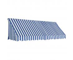 vidaXL Toldo para bar 300x120 cm azul y blanco