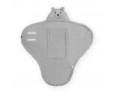 Jollein Manta envolvente para bebé Teddy Bear gris 032-566-65098