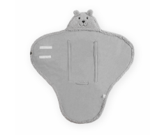 Jollein Manta envolvente para bebé Teddy Bear gris 032-566-65098