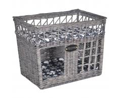 vidaXL Casita/Cama/Rascador de Mimbre para Gato con Cojines (Forma Cuadrada)