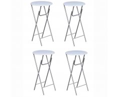 vidaXL Set de 4 mesas altas bar