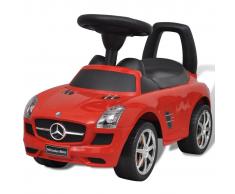 vidaXL Coche correpasillos para niños Mercedes Benz rojo