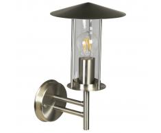 Luxform Lámpara de pared para jardín Utah plateado 230 V LUX1708S