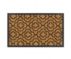 vidaXL Felpudo de fibra de coco y goma 45x75 cm