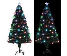 vidaXL Árbol de Navidad artificial con soporte/LED 150 cm 170 ramas