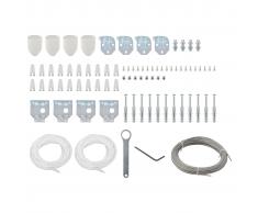 vidaXL Set de accesorios de montaje de toldo 81 piezas