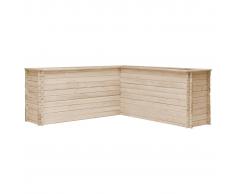 vidaXL Jardinera madera maciza de pino 197x197x80 cm
