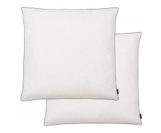 vidaXL Almohadas de plumón/plumas 80x80 cm blanco 2 unidades
