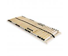 vidaXL Somier de láminas con 28 listones de 7 regiones 80x200 cm