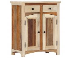 vidaXL Armario auxiliar de madera maciza reciclada 60x30x75 cm