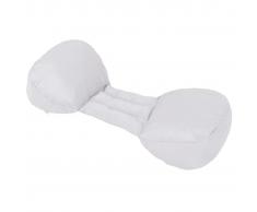vidaXL Almohada de embarazo con forma de alas 76x42x16 cm gris