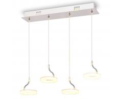 vidaXL Lámpara colgante LED con 4 luces blanco cálido