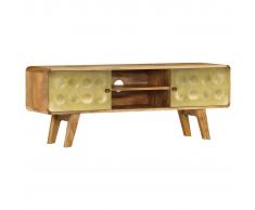 vidaXL Mueble para TV de madera de mango maciza 120x30x45 cm