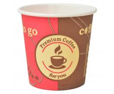 vidaXL Vasos desechables para café 1000 unidades papel 120 ml 4 oz
