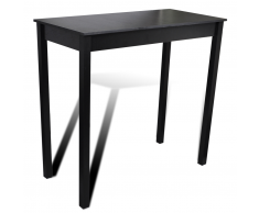 vidaXL Mesa de bar comedor Negro 115 x 55 107 cm