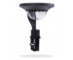 Smartwares Lámpara solar de balcón con sensor 0,2 W negro GWS-001-DB