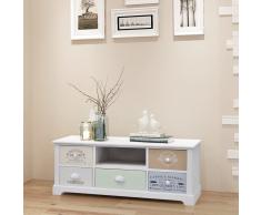 vidaXL Mueble para la TV de estilo francés de madera