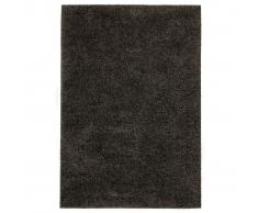 vidaXL Alfombra shaggy peluda 160x230 cm gris antracita